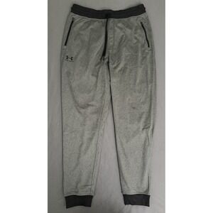 Under Armour Jogger Pants Mens Large Gray Loose Fit Sport Style Tricot New